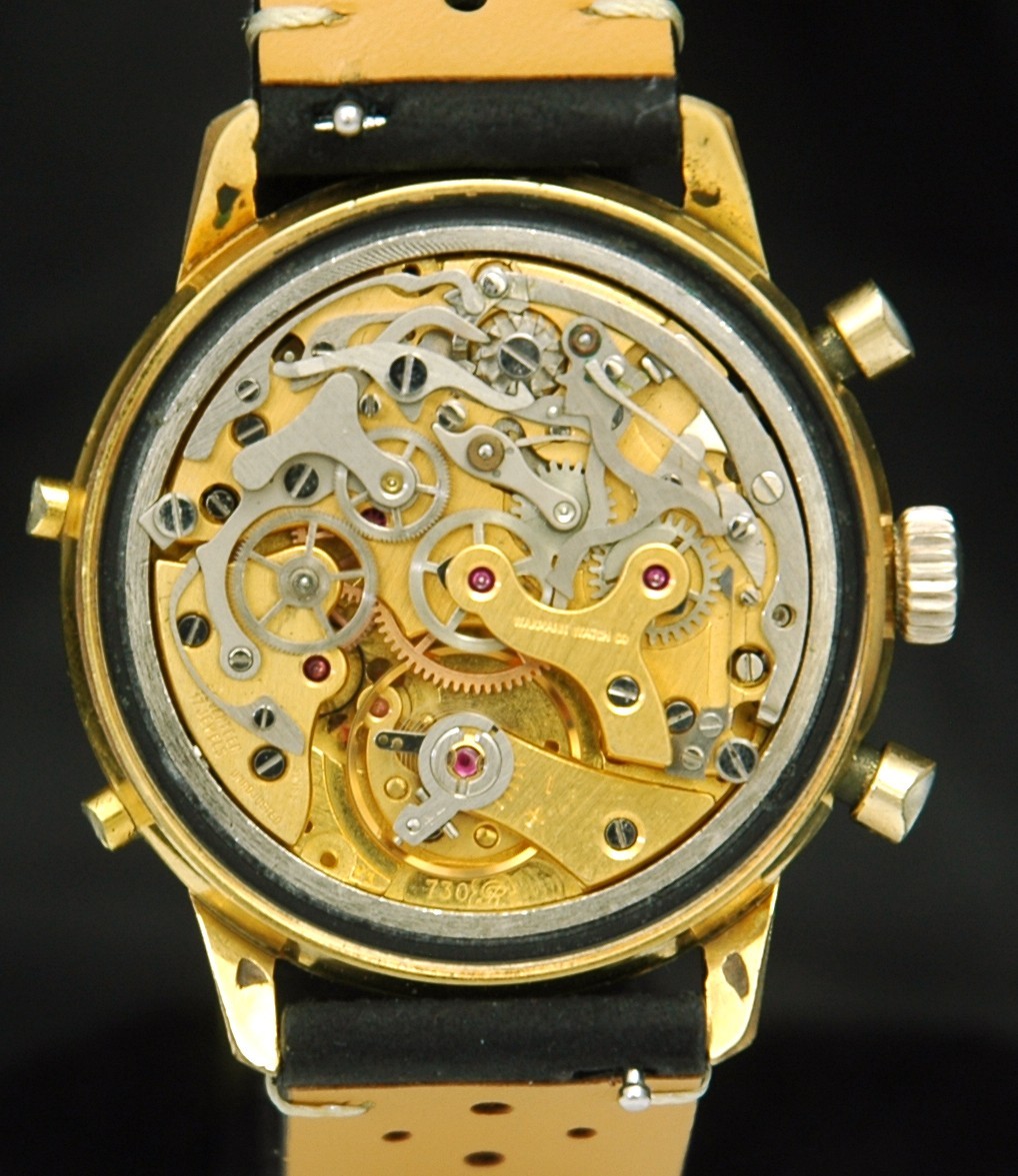 Wakmann Triple Calendar Chronograph Watch Valjoux 730 72c 73.1308.21 Gigandent
