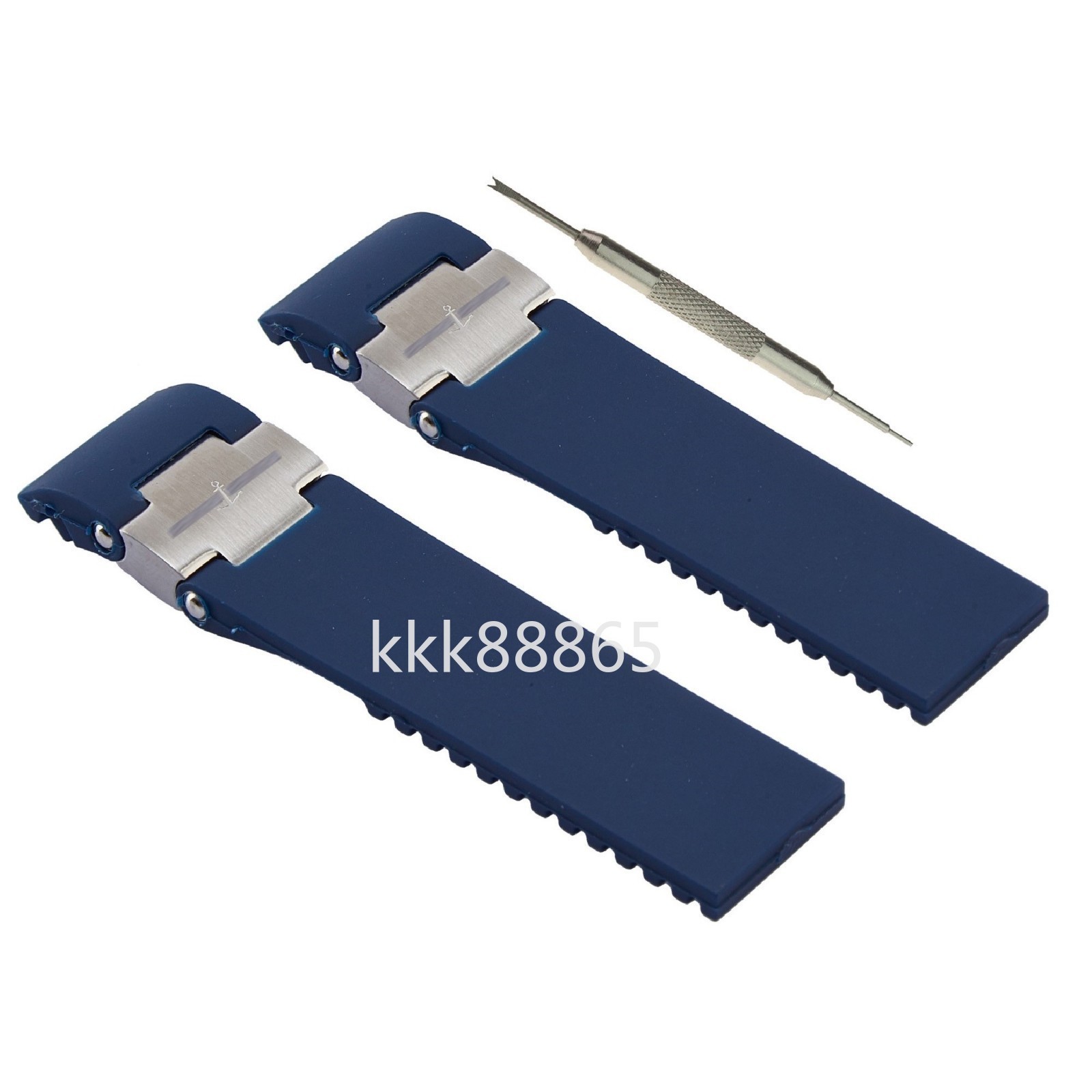 22mm Rubber Silicone Strap Fits Ulysse Nardin Maxi Marine / Diver Watch Band