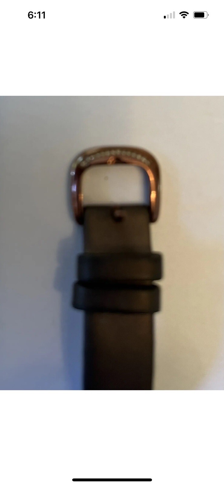 LeVian watch featuring Chocolate Diamonds in Stainless Steel with Leather Band