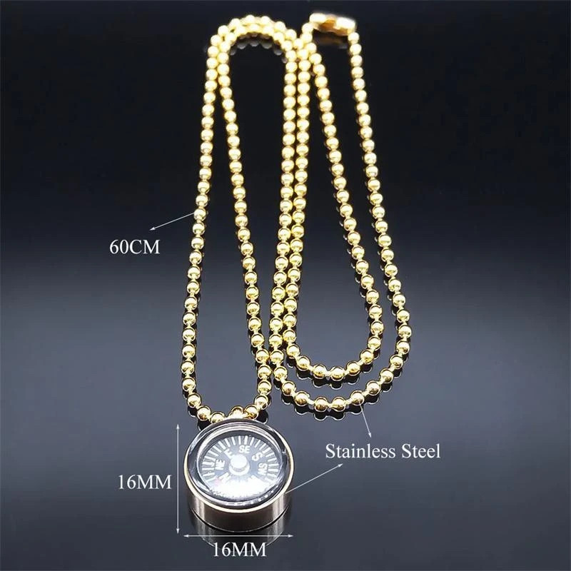 Real Working Compass Jewelry – Nautical Navigation Pendant Necklace