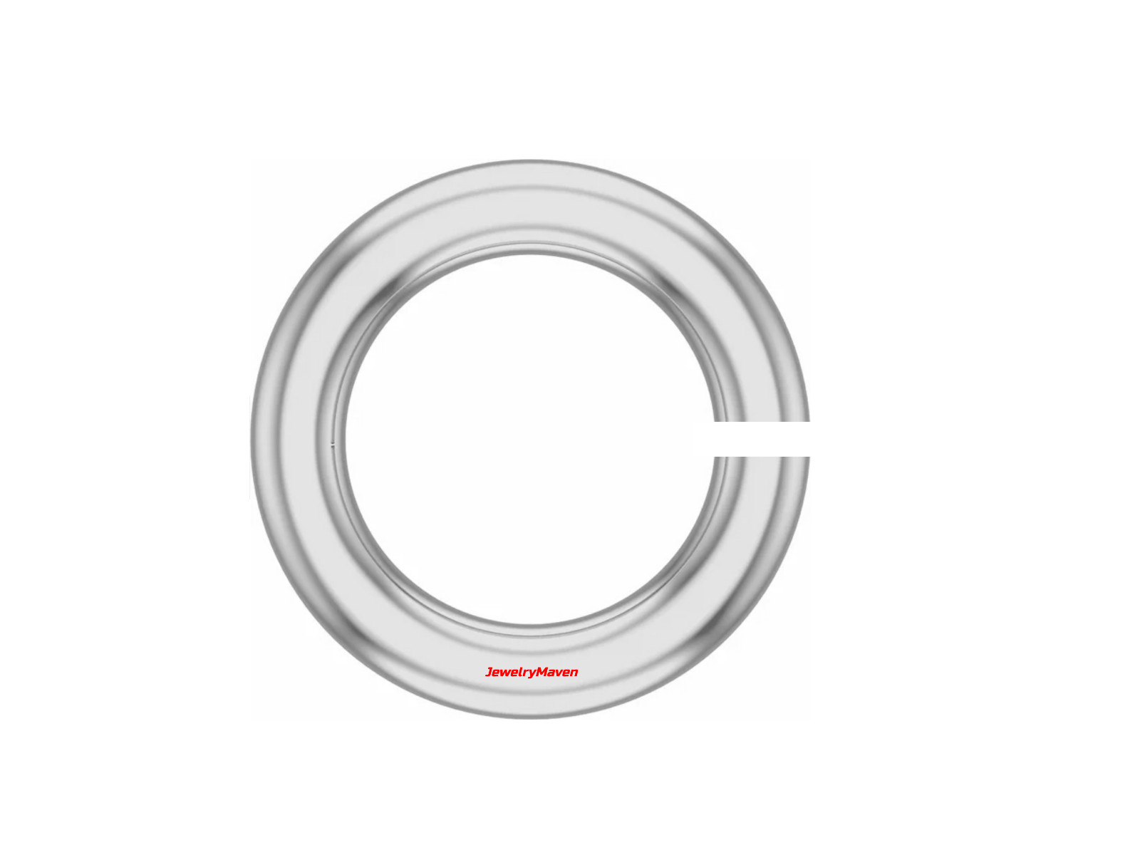5mm OD 3.60mm ID Solid 950 PLATINUM 22ga thin OPEN Jump Ring USA MADE