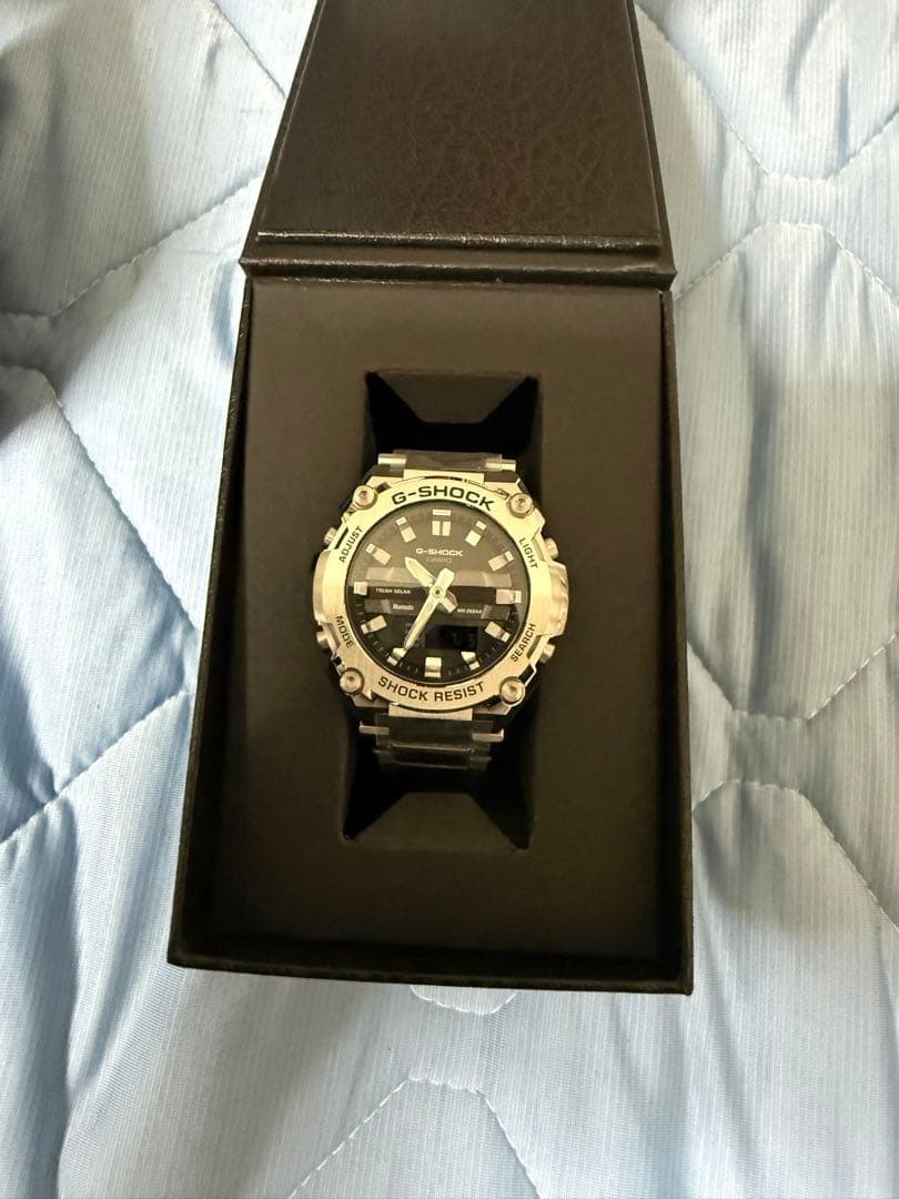 Casio G SHOCK Wristwatch GST B600D 1AJF Silver