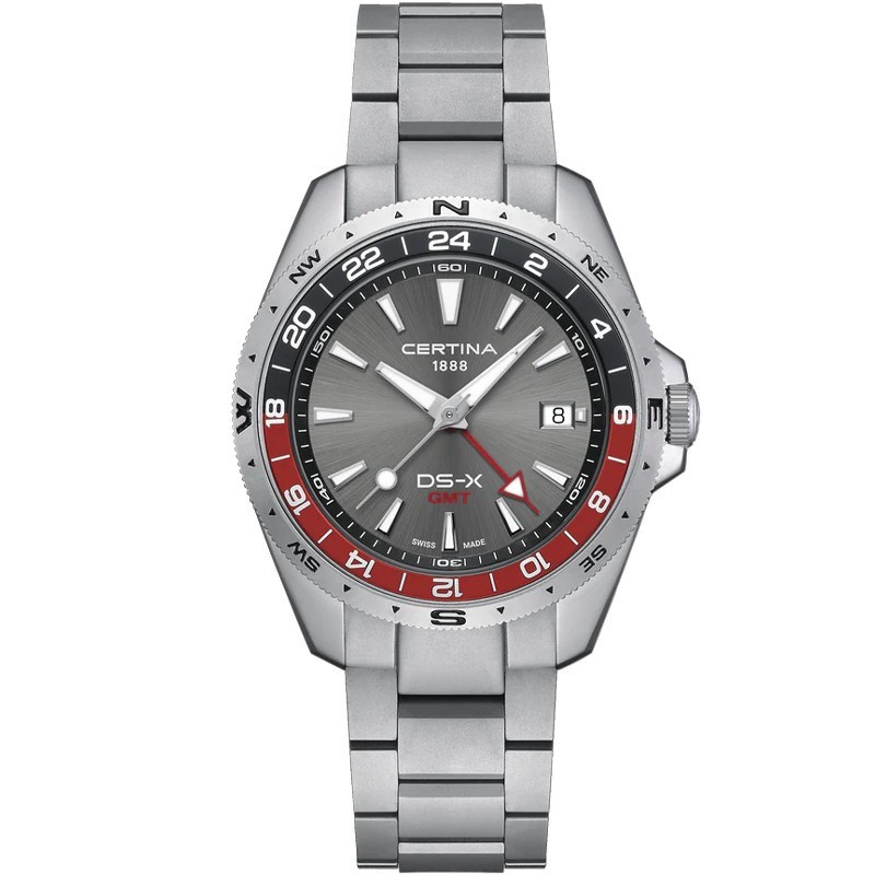 Certina DS-X GMT 41.2mm Grey Dial Men’s Watch C0474521108101
