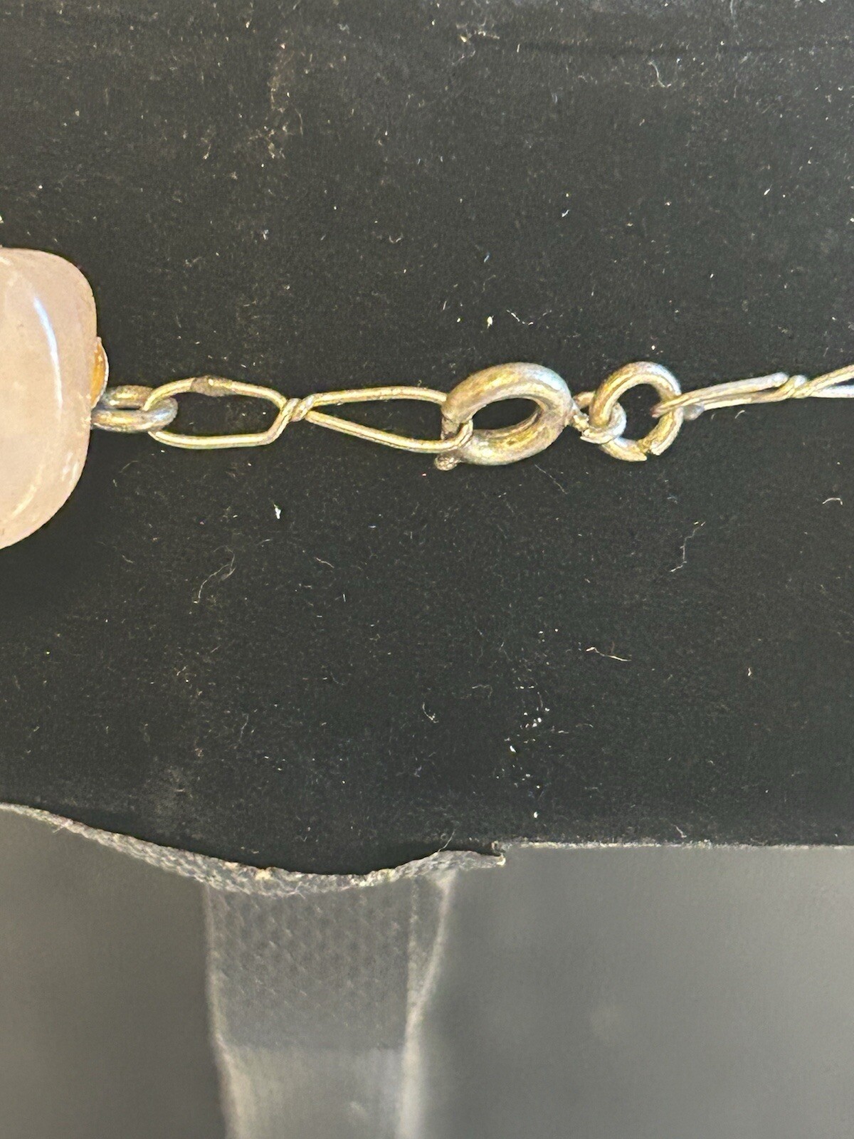 RARE One Of A Kind ROSE QUARTZ Necklace 18in Varying Stone Size/Shape 114g *See
