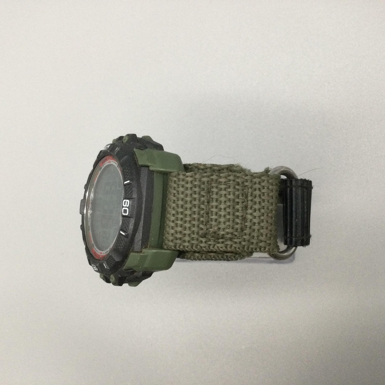 Armitron Pro Sport Mens Watch 44mm Digital Green Nylon Backlight 50m WR Alarm