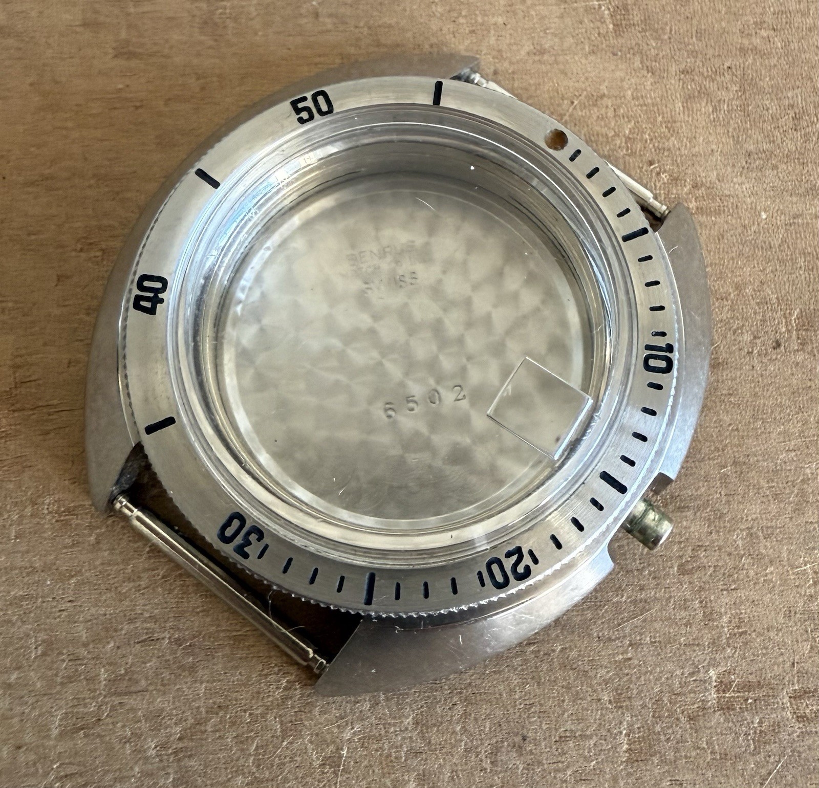 Vintage Benrus Ultra-Deep Self Winding 666 Feet Only S.steel Case 6502 ref