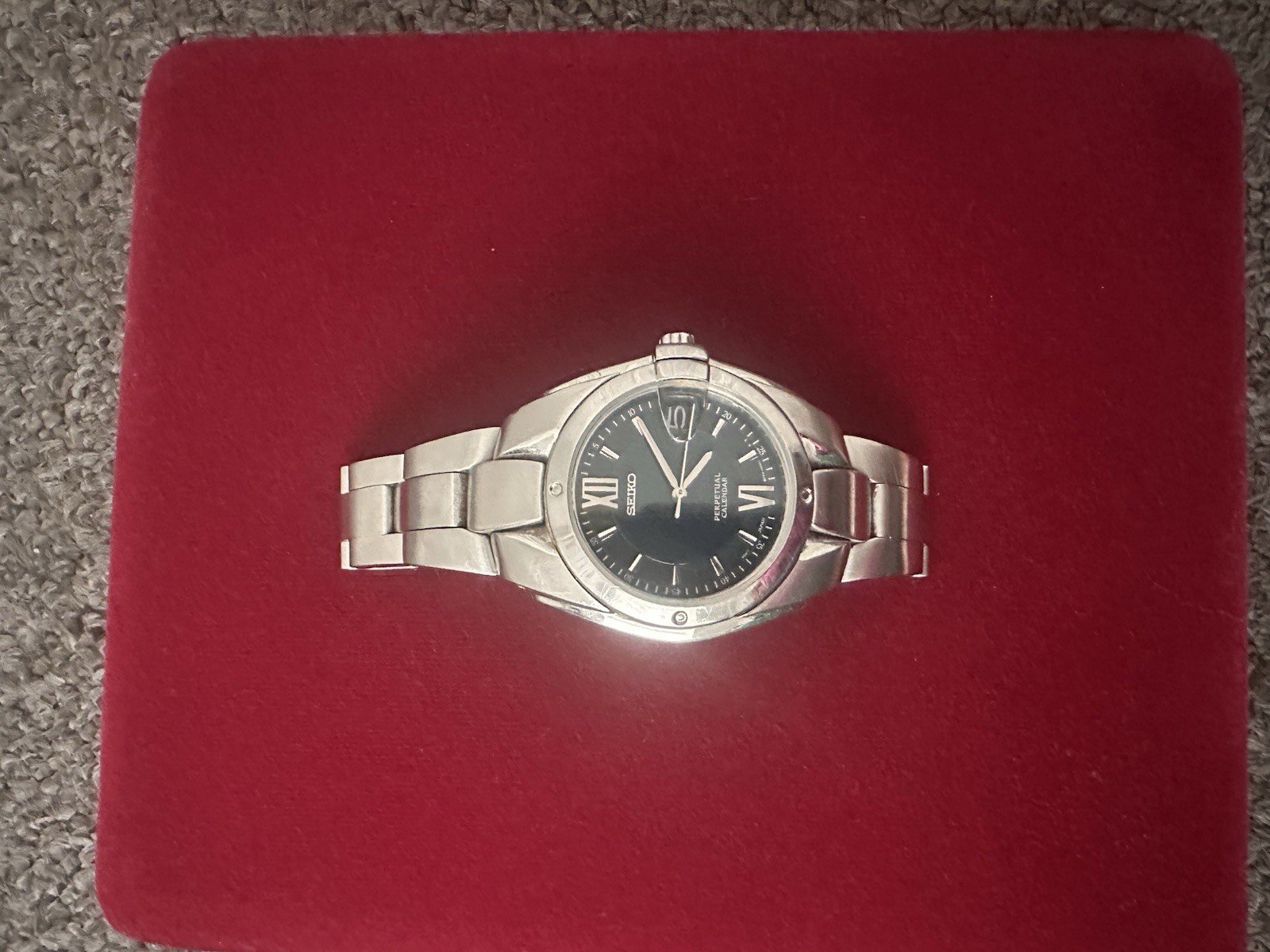 SEIKO Stainless Steel Perpetual Calendar Quartz 8F32-005A Men’s Watch