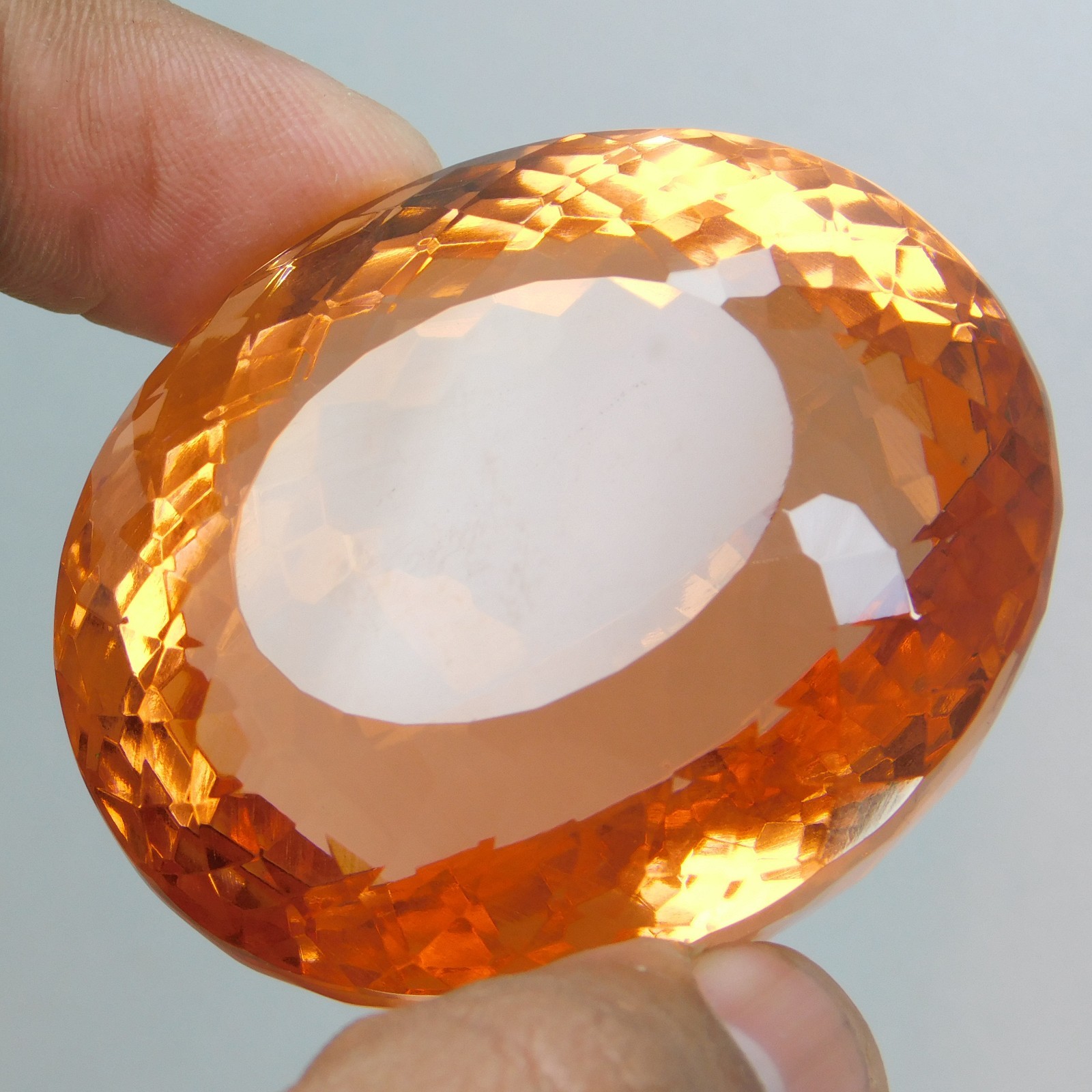 Natural imperial Topaz 410 Ct Oval Stunning Flawless “IGL” Certified Gemstone