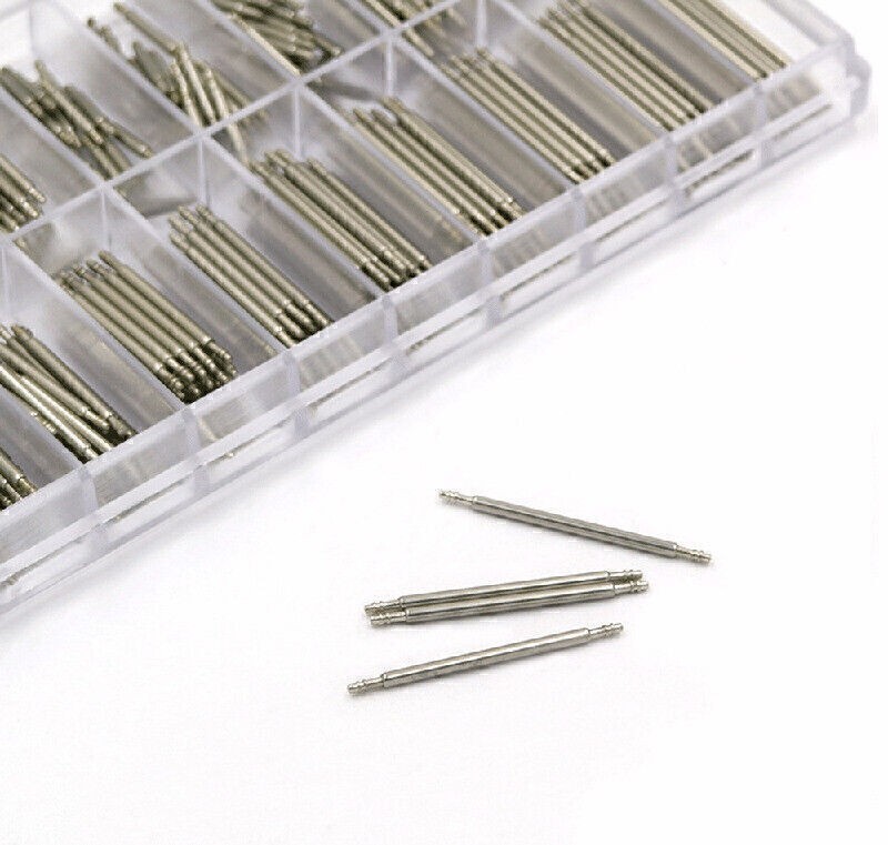 360pcs Watch Pins Spring BARS Band Strap Link 8-25mm Repair Kit Stainless Steel