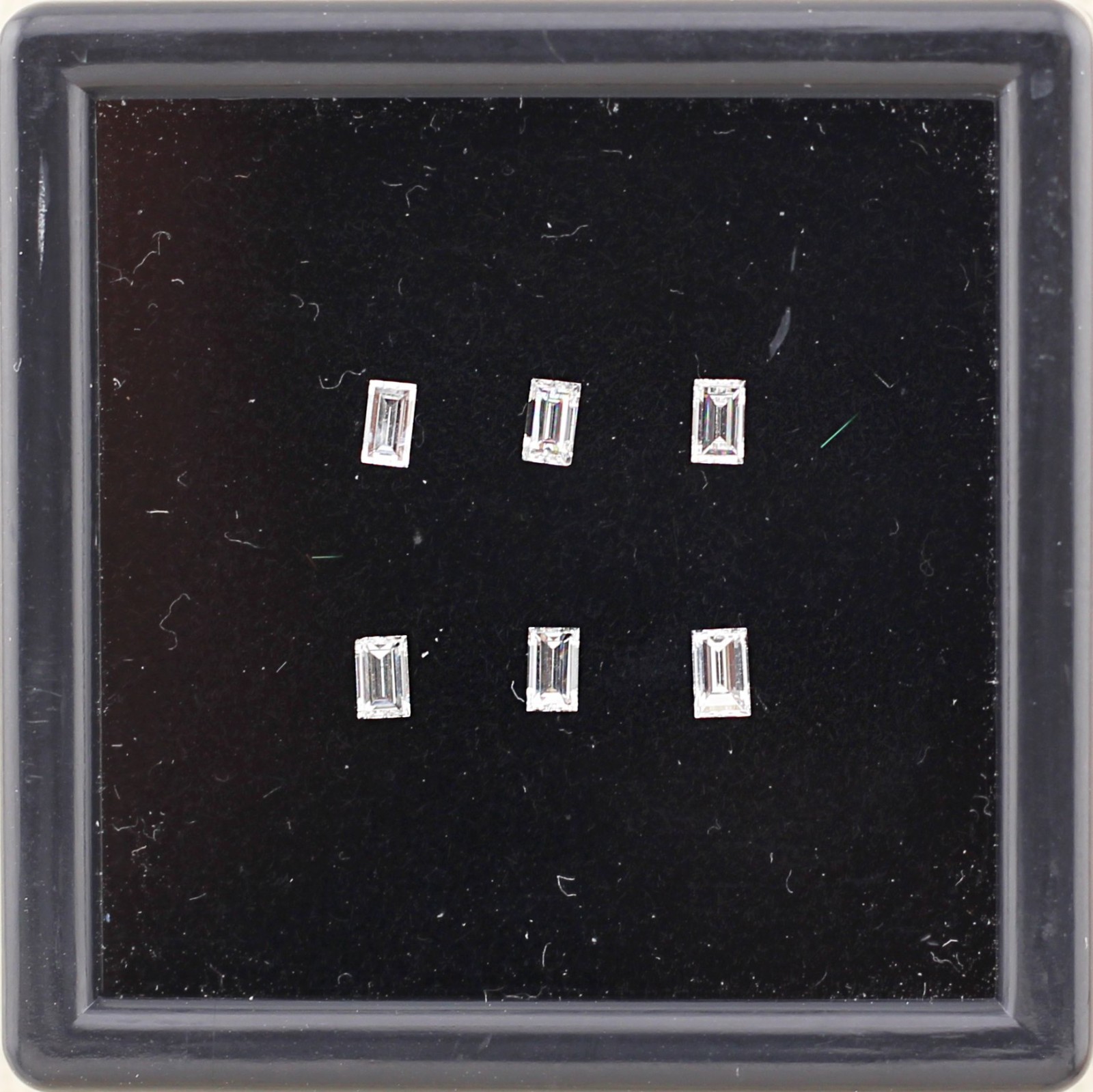 Natural 0.36ct Baguette Cut Loose Diamond Lot of 6
