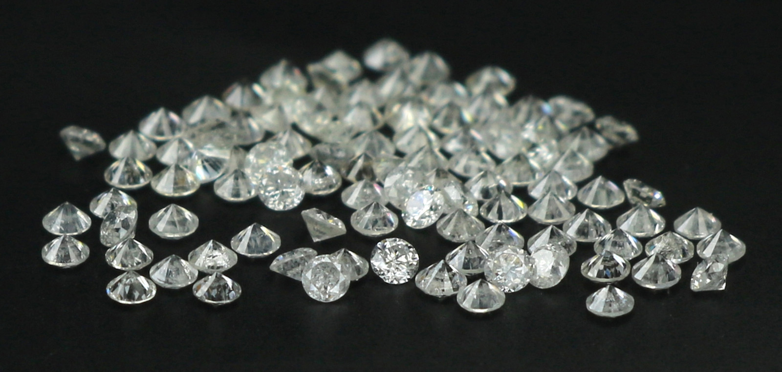 Natural Loose Diamond Round G H White I1-I3 Clarity 1.25 to 1.55MM 25Pcs Lot Q06