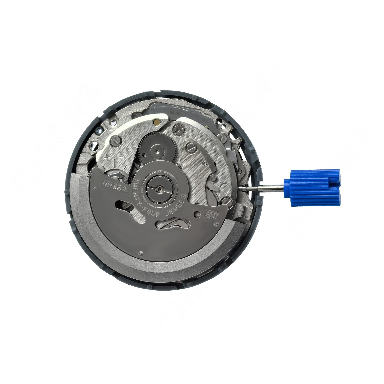 For Seiko NH35 NH35A Automatic Watch Movement Date at 3 w/ Black Date Disc (TMI)
