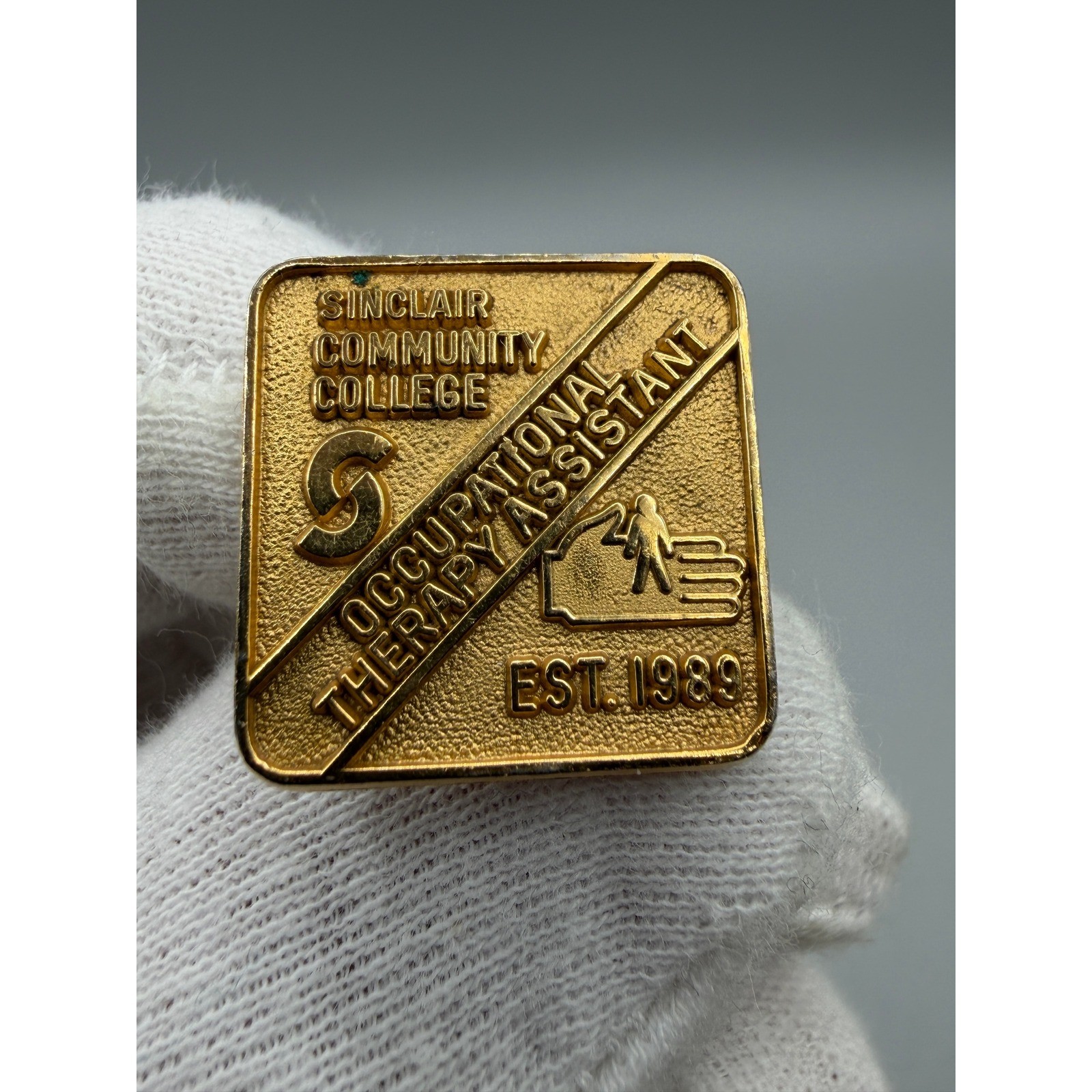 intage Sinclair Community College Occupational Therapy Assistant Pin EST 1989