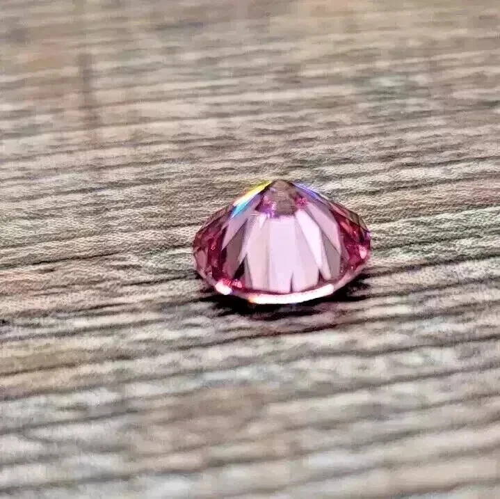2 Ct Lab Grown Pink Diamond Round Cut VVS1 D Grade Certified Stone