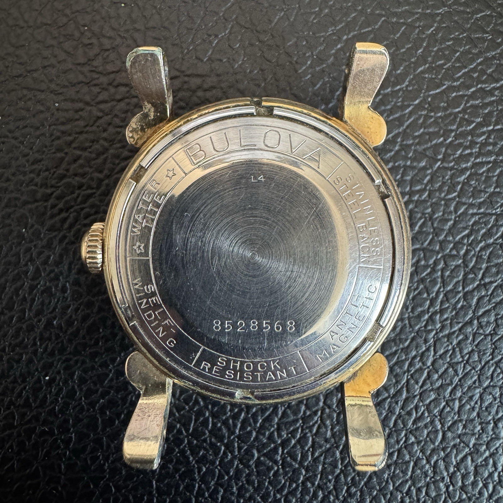 Vintage 1954 Bulova L4 Automatic Men’s Watch RUNNING Fancy Scrolled Lugs Head