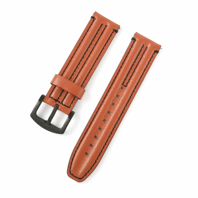 Cow Leather Watch Strap 20mm 22 24mm Stitching Watch Band Vintage Wristband Belt