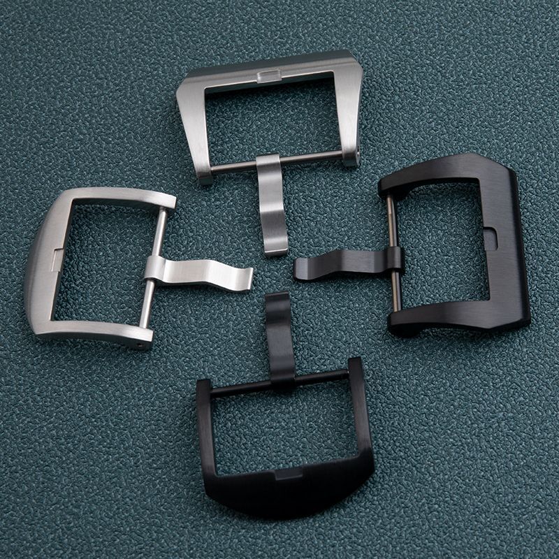 Fit for Panerai Rubber Leather Straps 20 22mm SS Watch Strap Buckle Pin Clasp