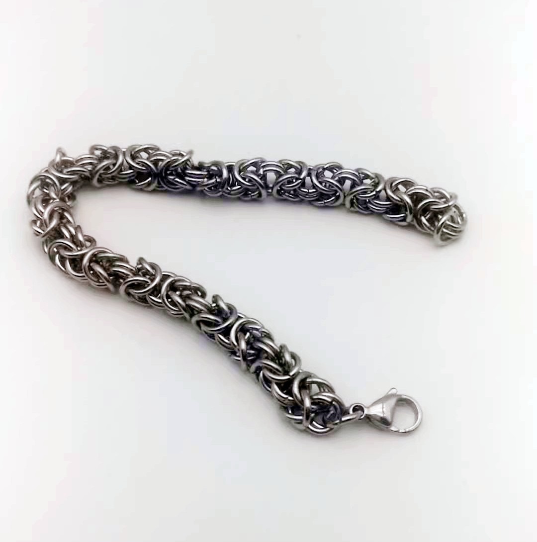 Vintage Silver Plated Alloy Circle Cluster Braided Lantern Chain Bracelet