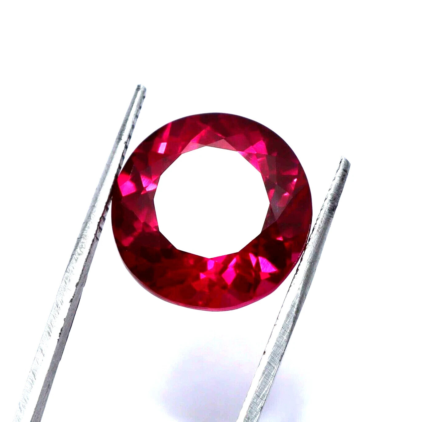 7.70 Ct Natural Pink Sapphire Ceylon Round Cut Certified Faceted Loose Gemstone