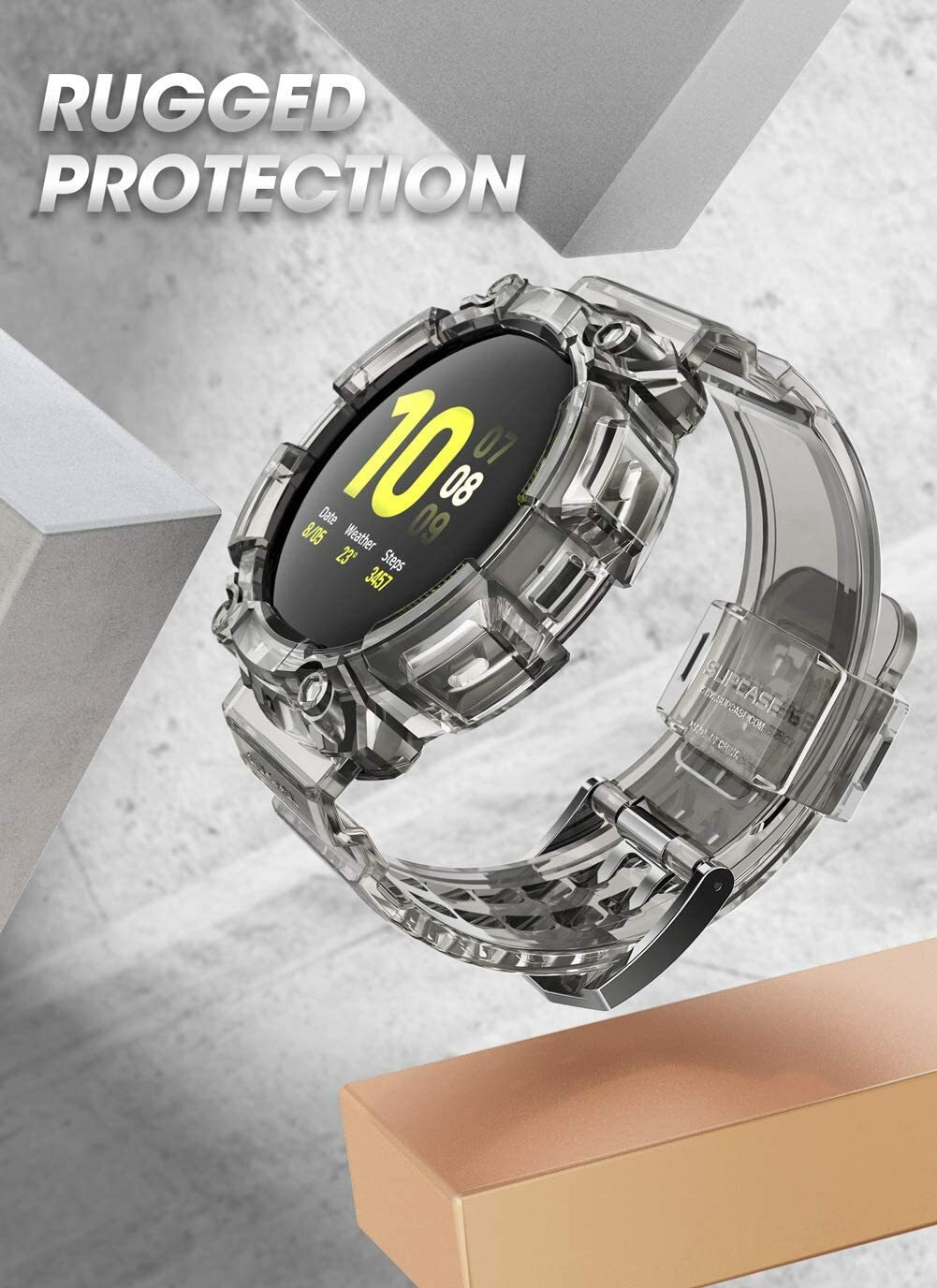 SUPCASE Watch Case Wristwatch Strap Band For 2019 Samsung Galaxy Watch Active 2