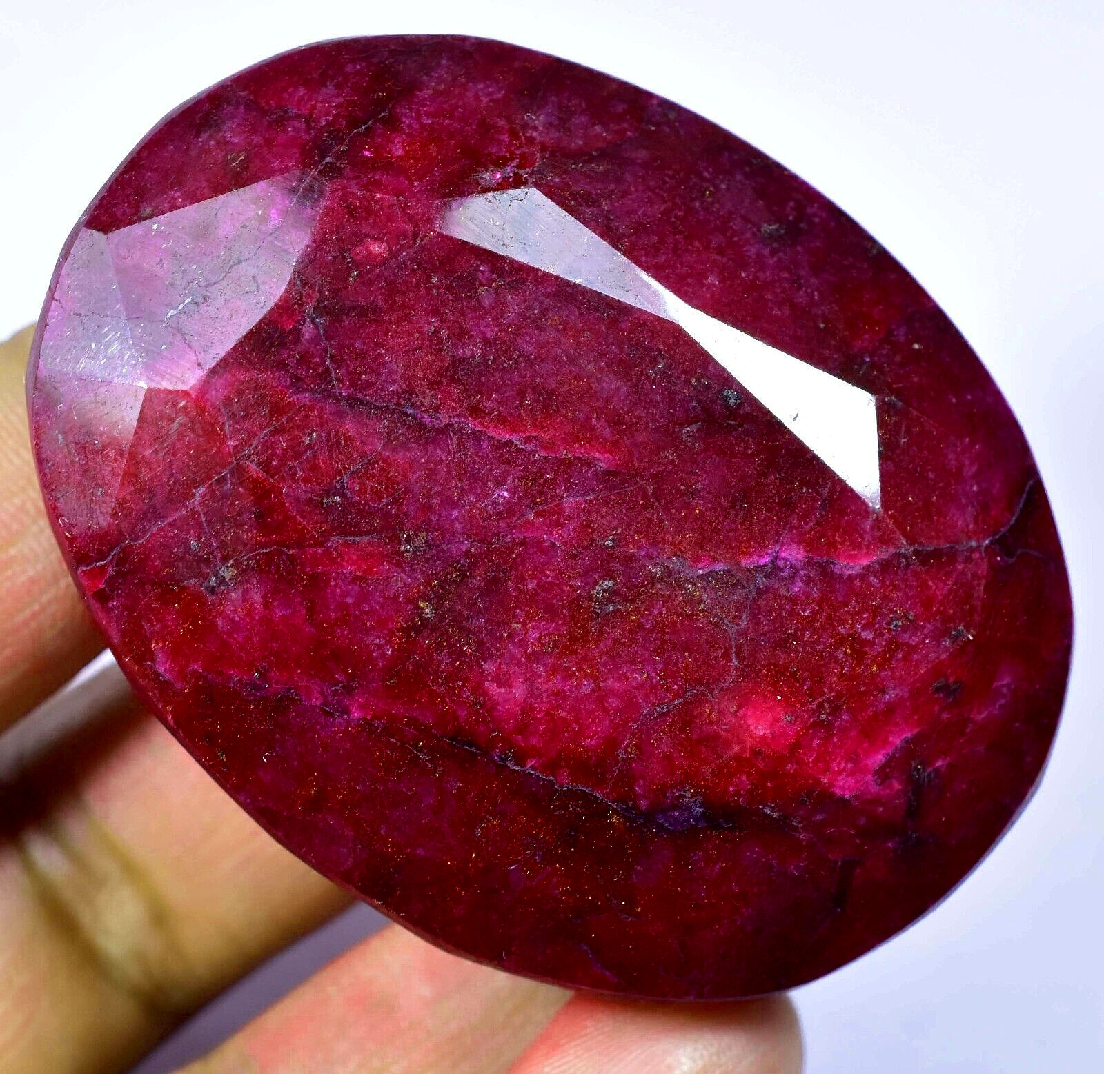 RARE 454.60 Ct Natural HUGE Red Ruby CERTIFIED Museum Grade Oval Loose Gemstone