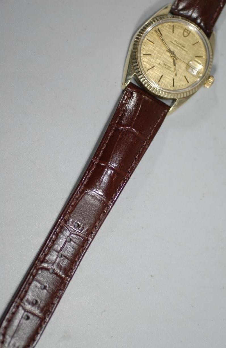 Rolex Tudor Prince OysterDate Solid Gold Bezel & Gold Capped Case 90735 – Rare!