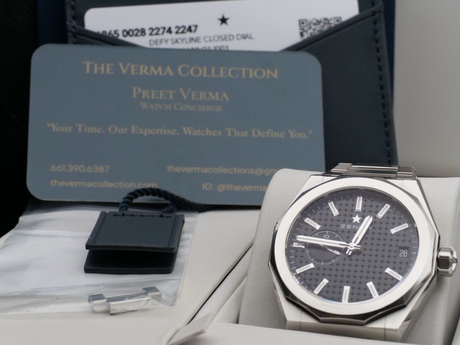 Zenith Defy Black Dial 41mm Stainless 03.9300.3620/21.I001 Complete Full Set