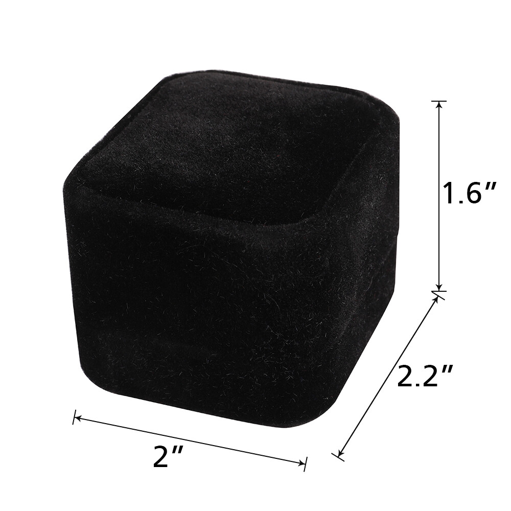 🔥Wholesale Black Velvet Ring Storage Boxes Jewelry Gift Box Earring Display Box