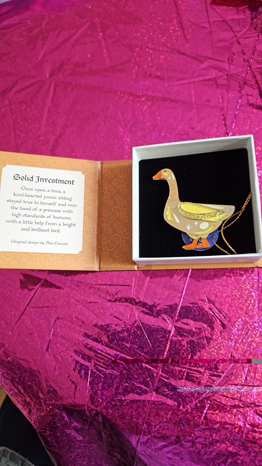 Erstwilder Pete Cromer Fairytales Solid Investment Brooch Stunning BNIB