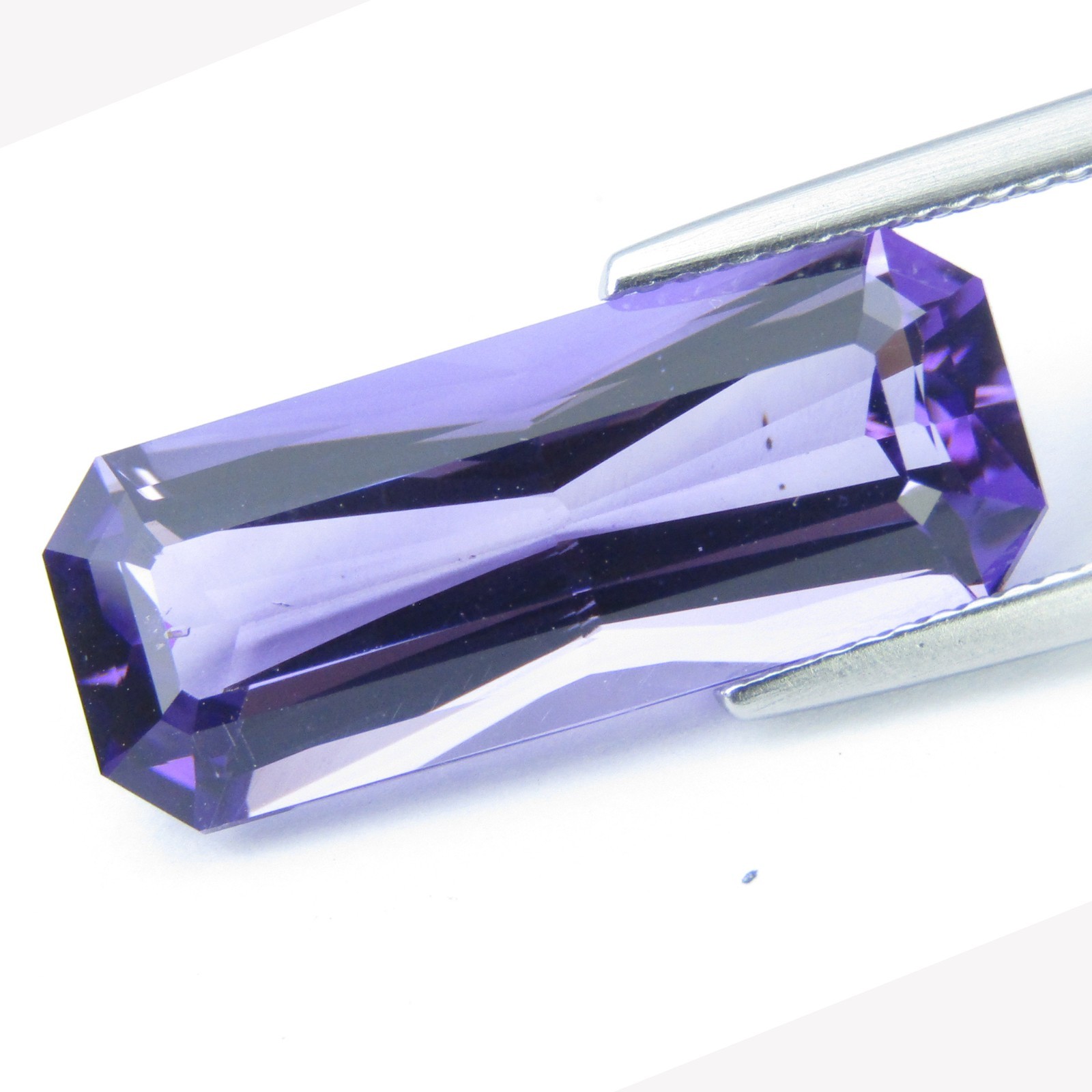 7.83Cts Genuine Natural Amethyst 20.9X8.6mm Radiant Cut Loose Gemstone