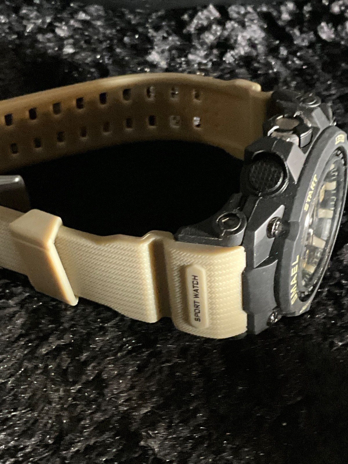 SMAEL Watches for Men 50M Waterproof Quartz Dual Display Wristwatch