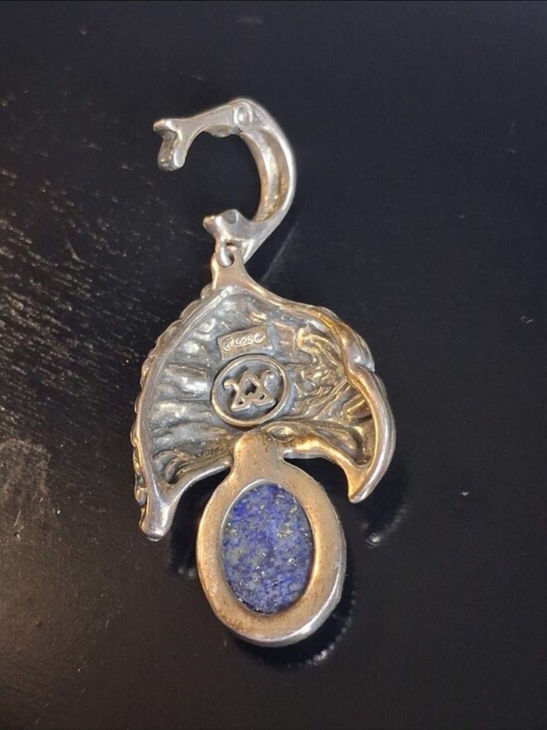 Carolyn Pollack & Fritz Casuse American West Eagle & Lapis Enhancer Pendant