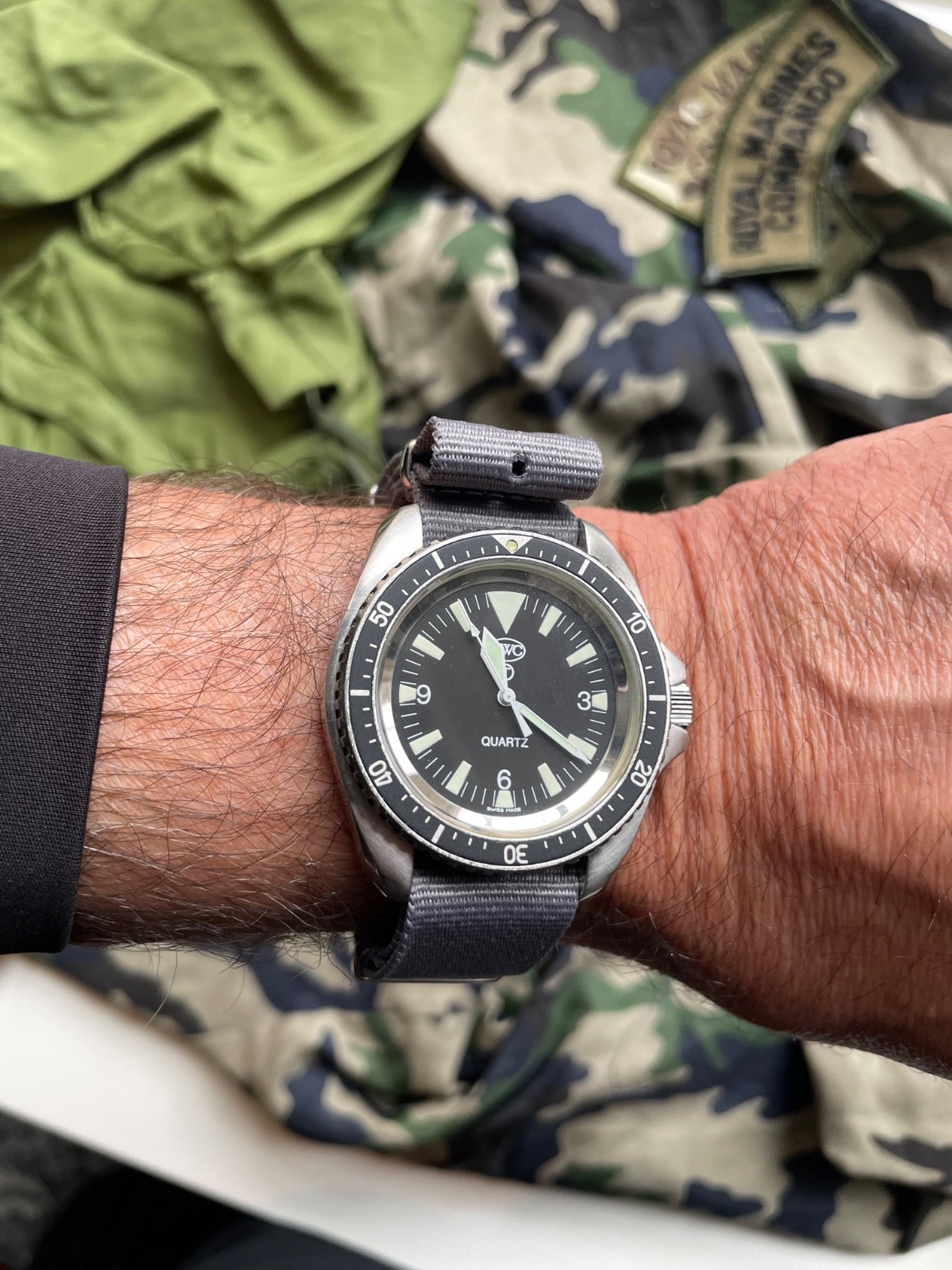 CWC 1999 Royal Navy DIVE watch ISSUED TO ROYAL COMMANDO RARE MILITARY VERSION