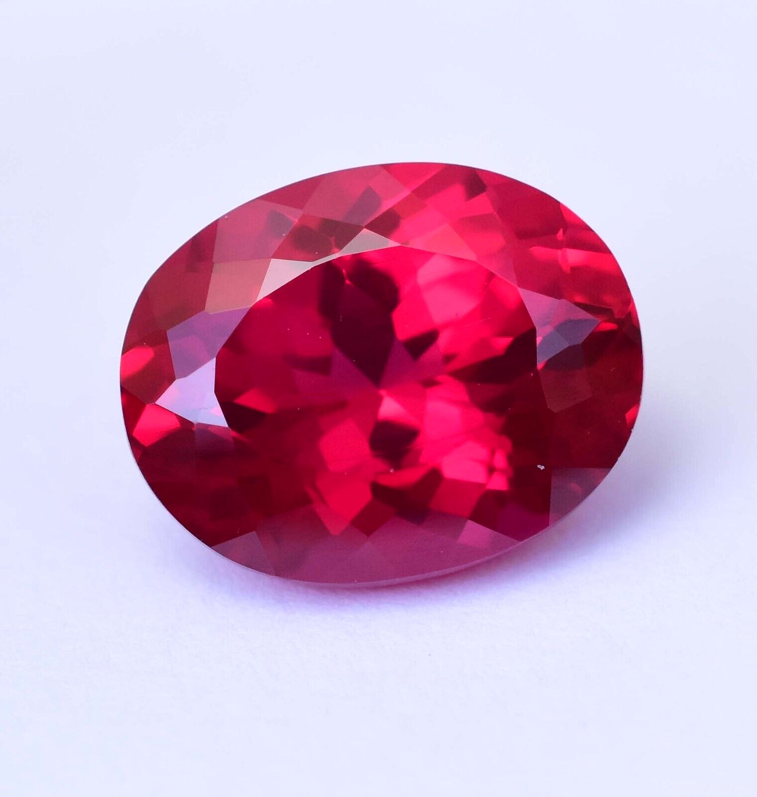 11.20 Ct Natural Mogok Rose Red Ruby Oval Flawless Stunning CERTIFIED Gemstone
