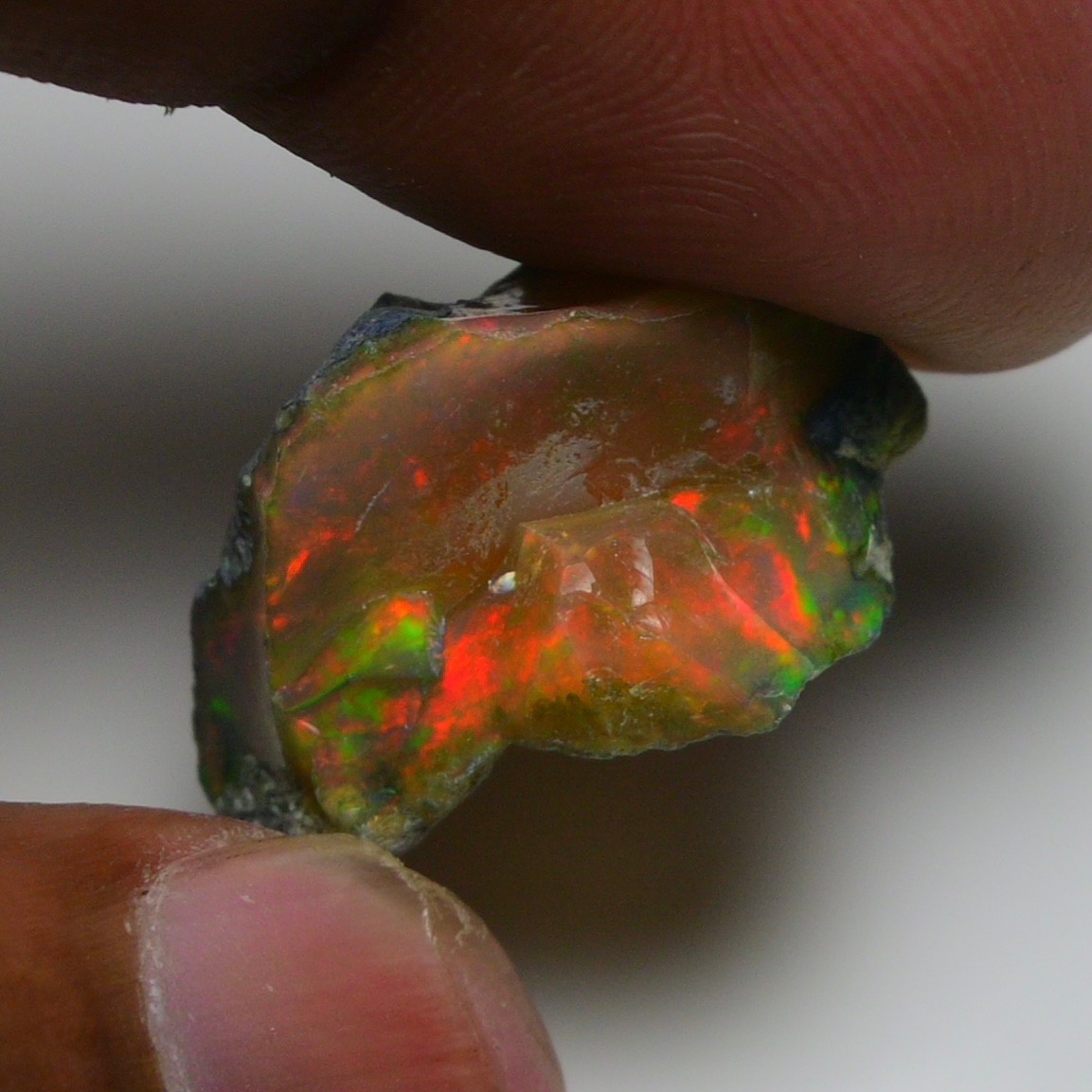 Natural Ethiopian Black Opal Rough 12.70 Ct – Ideal for Jewelry, Welo Fire Opal
