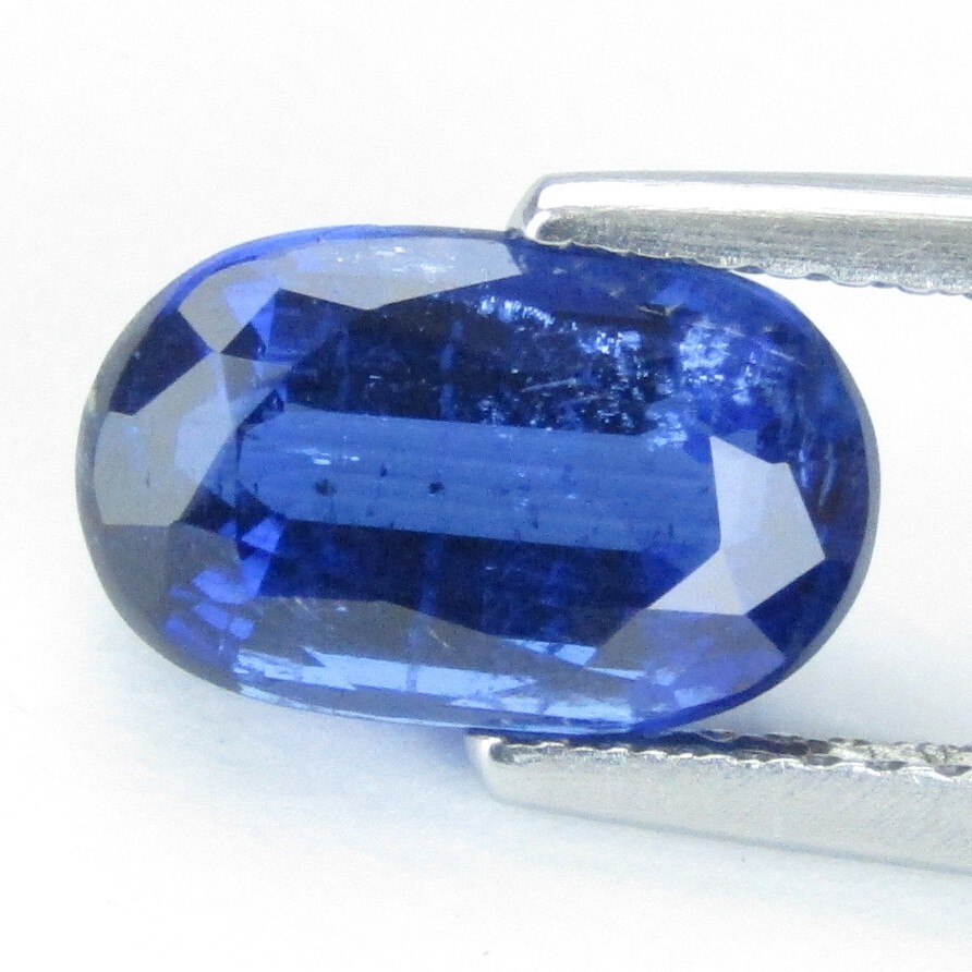 3.17Cts Natural Stunning Royal Blue 10.2×6.4mm Oval Kyanite Gemstone From Nepal