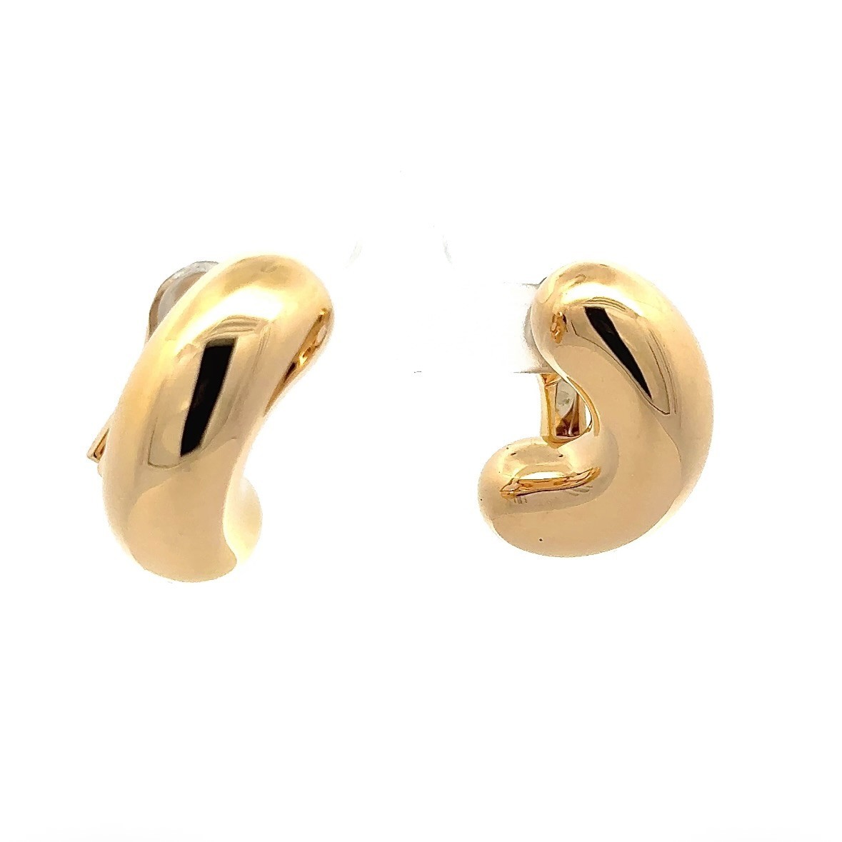 Fancy 18K Luminous Yellow Gold Earrings from Italy