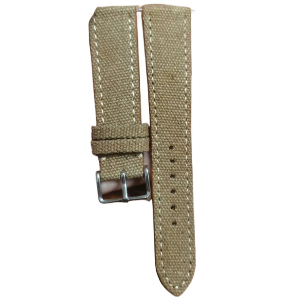 Durable Laminated Waterproof Canvas Watch Band Strap 20/22/24/26mm Optional