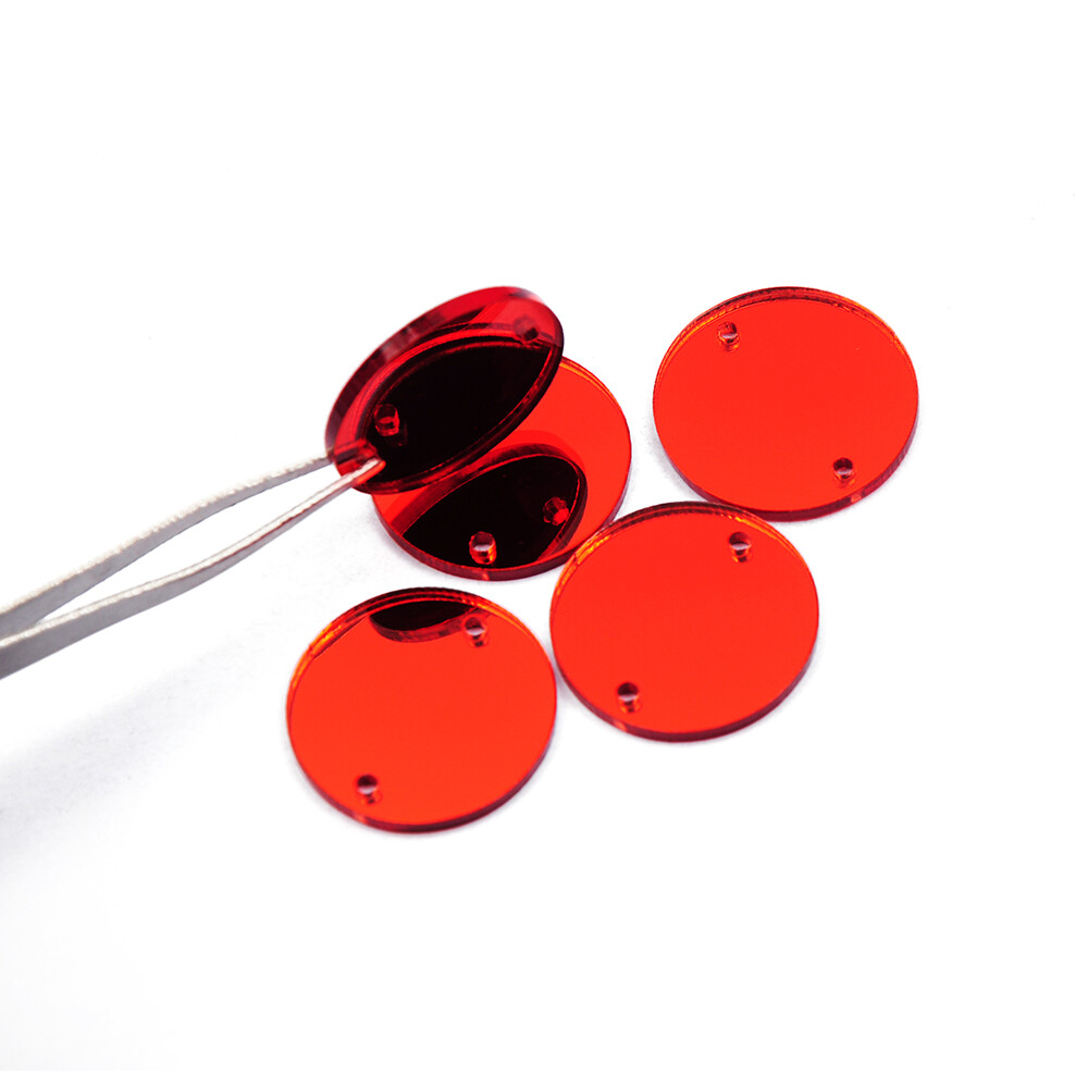 30pcs Round 8 Kinds Of Colors To Choose Gymnastics Rhinestones Sew on Acrylic