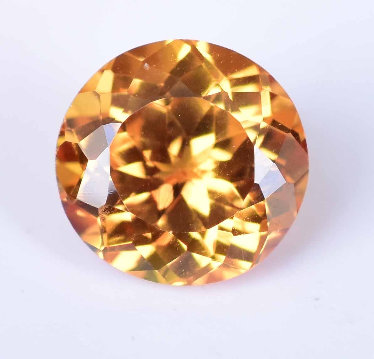 Natural Ceylon Padparadscha Sapphire 3.30 Ct Stunning Round Certified Gemstone