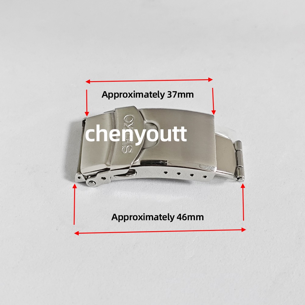 Replacement 16mm 18mm 20mm Watch Buckle Stainless Steel Seiko Watch Band Clasp