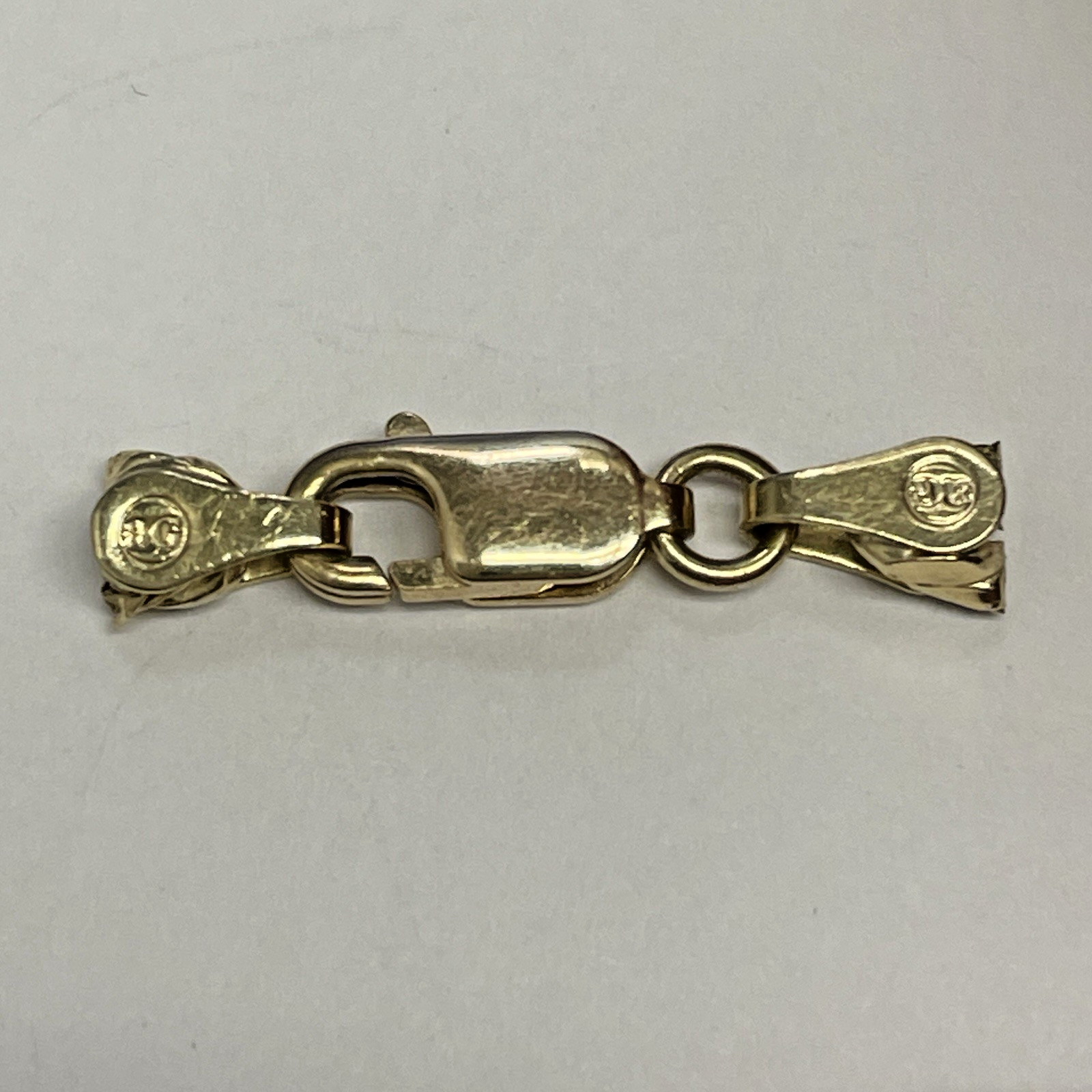 10k Yellow Gold Lobster Clasp & Jump Ring Chain End 4 x 10mm 0.7g