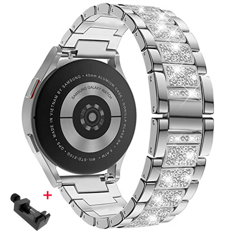 Bling Metal Strap Wrist Band For Samsung Galaxy Watch 4 40/44mm Classic 42/46mm