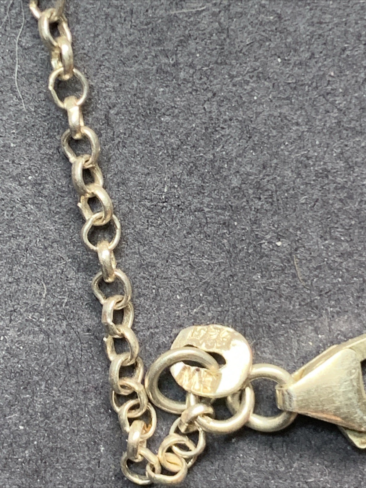 STERLING SILVER 925 Lot Necklace Charms SS18 Simple Chain Dainty Pearl Purple