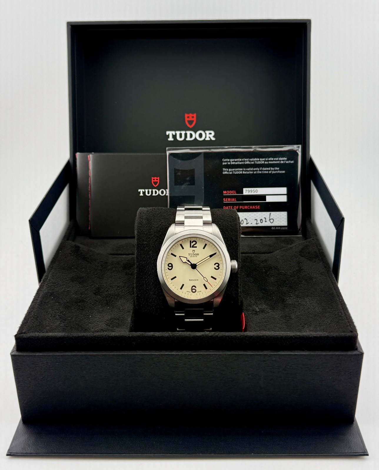 Tudor Ranger (79950). White “Dune” Dial. 39mm. 2026. Full Set.