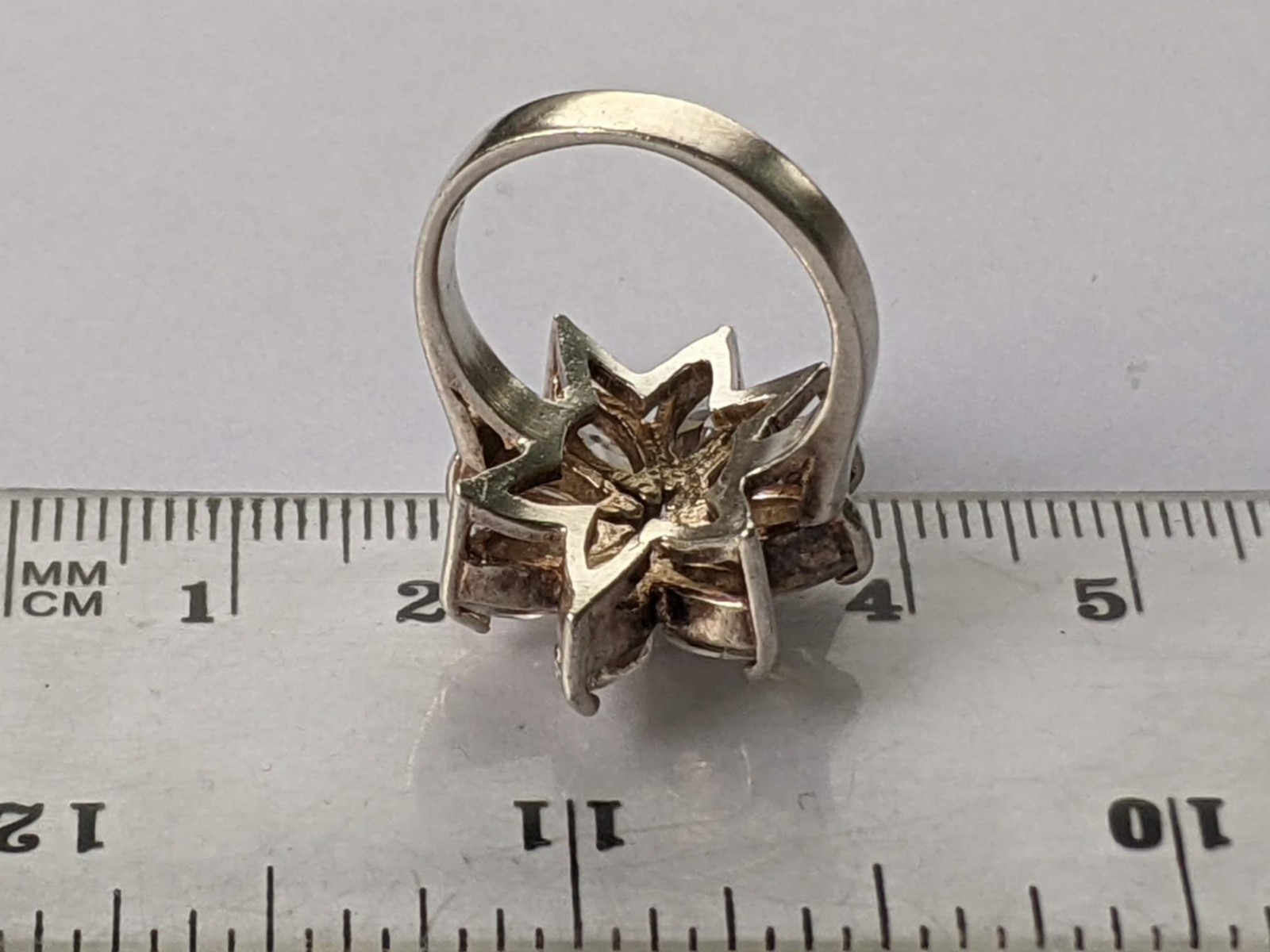 Vintage ring sterling silver 925 Size 7 Weight 7.83 g. Ukrainian jewelry.