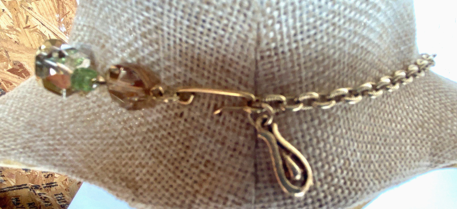 Vintage Adjustable Faceted Sparkly AB Crystal Necklace, 13-1/2″ to 17″