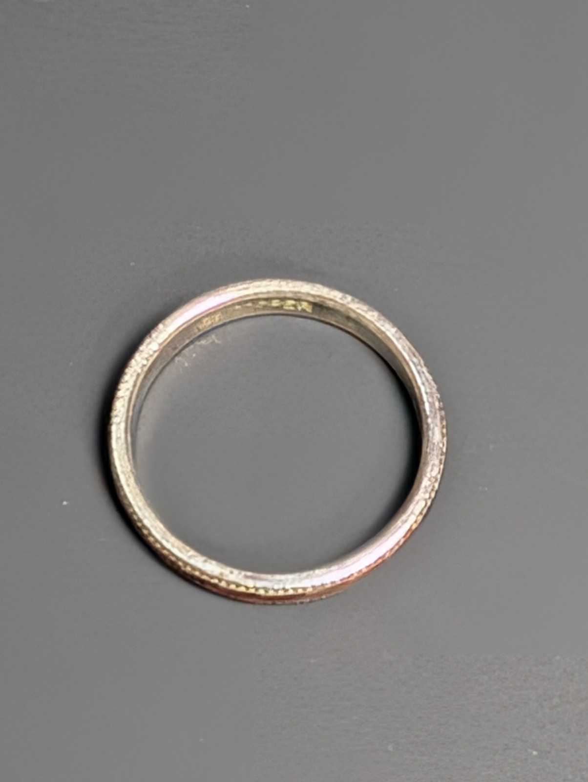 Vintage Wheeler Manufacturing Copper Band Ring Etched 3.5 mm Size 9