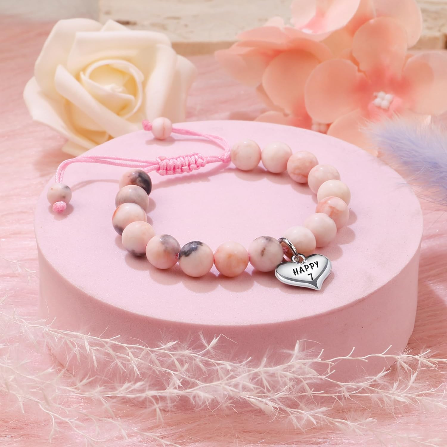 Birthday Gifts for Girls, Beaded Bracelets as 1 3 4 5 6 7 8 9 10 11 Year Old Bir