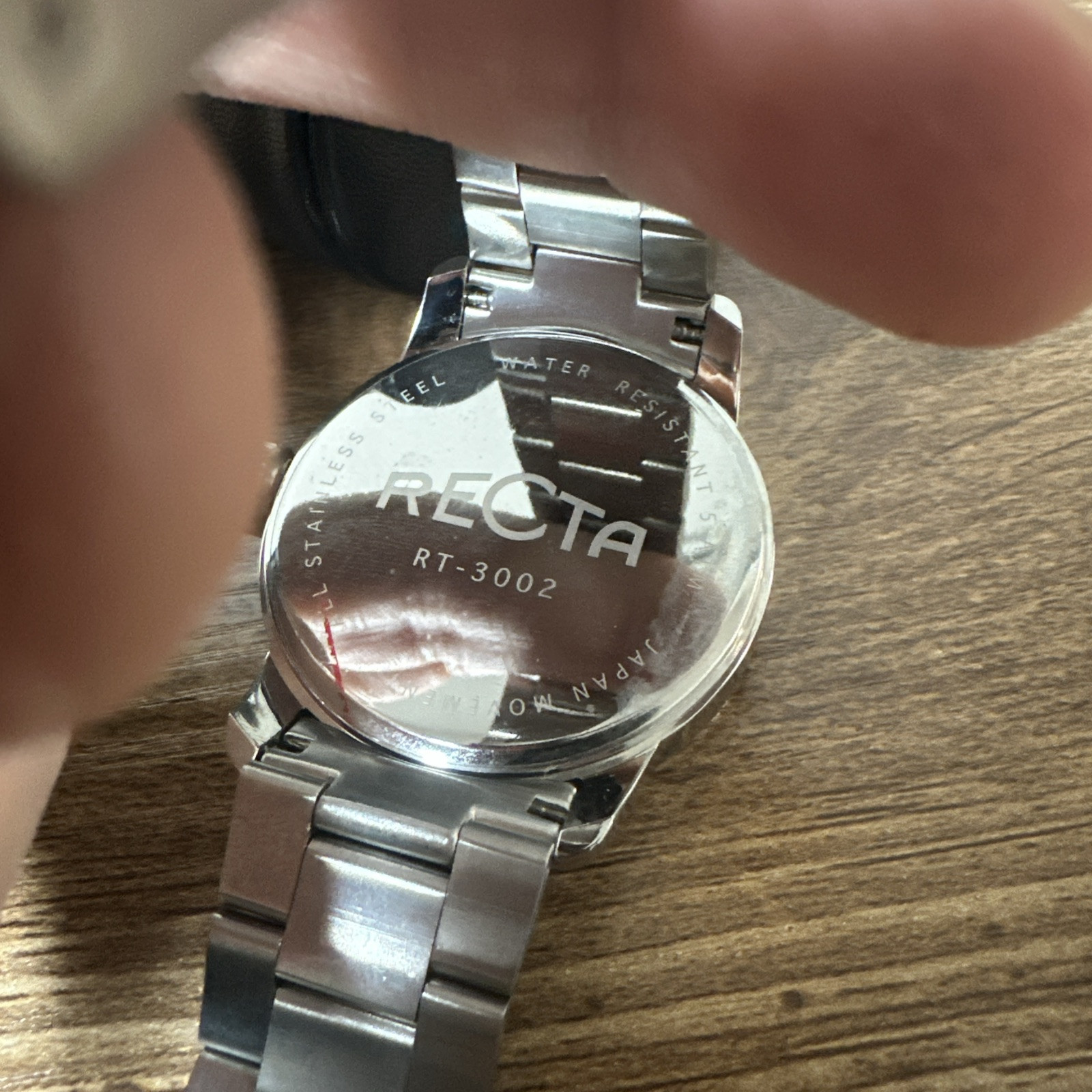 Recta Cavalier 3 Hands Date Maroon RT-3002 Japan Movement Water Resistant 50M
